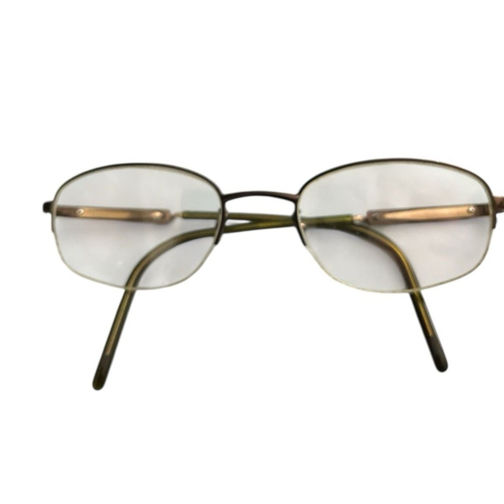 Carrera Eyeglasses Half Rim Brown Green Wire Metal 51-20 2/4 FRAMES ONLY
